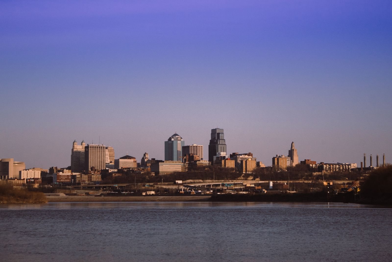 Kansas City skyline from Kaw Point