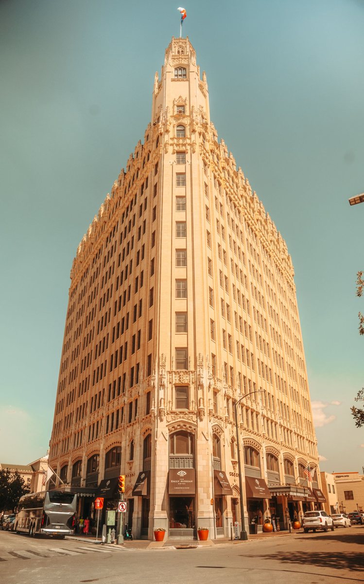 San Antonio architecture under a clear sky