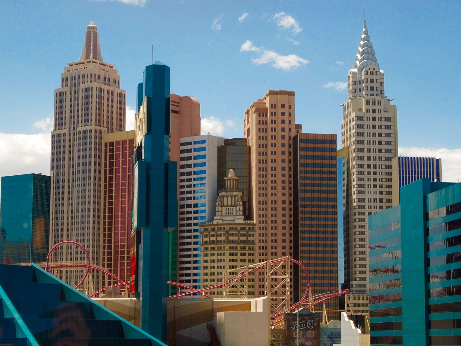 Las Vegas metropolitan skyline and resort district